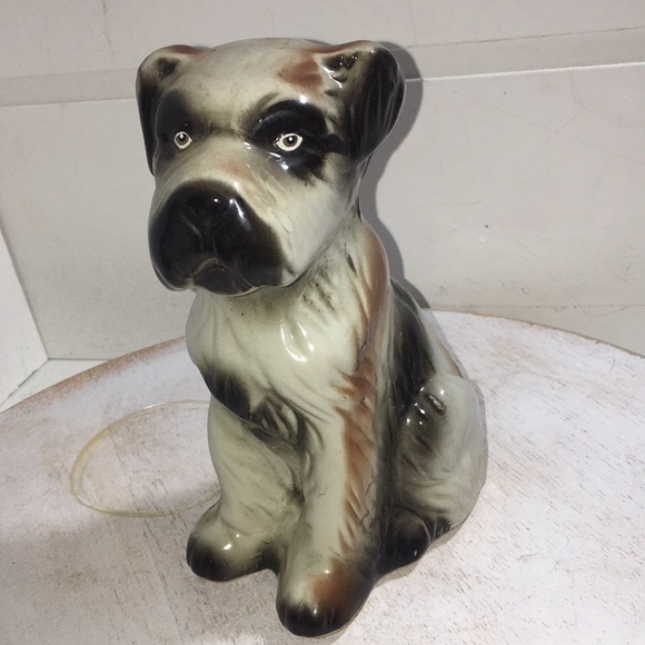 Vintage mid Century Ceramic Glazed Terrier Dog Figurine Hand Crafted In … - Picture 1 of 8